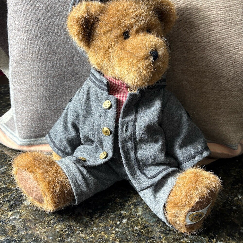 Boyds Bears Exclusive Civil War Edition Plush Teddy Bear Gray Uniform Hat - Picture 1 of 6